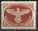 Германия 3-й рейх 1943 г. Mi# FP 2B • Полевая почта (перф. - просечка) • служебный выпуск • MH OG VF