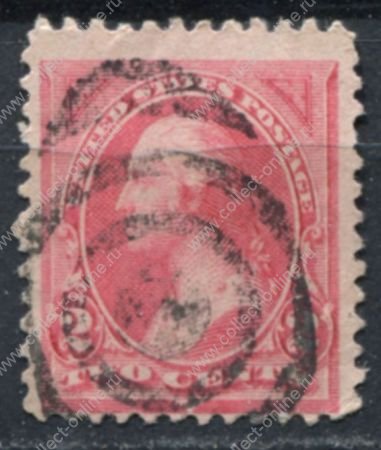 США 1894 г. • SC# 250 • 2 c. • Джордж Вашингтон • стандарт • Used VF ( кат.- $3 )