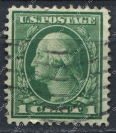 США 1912-14 гг. SC# 405 • 1c. • Джордж Вашингтон • стандарт • Used F-VF