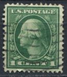 США 1912-14 гг. SC# 405 • 1c. • Джордж Вашингтон • стандарт • Used F-VF
