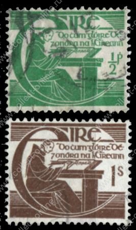 Ирландия 1944 г. • Gb# 133-4 • ½ d. - 1 sh. • Майкл О'Клэри (300 лет со дня смерти) • полн. серия • Used F-VF