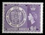 Южная Родезия 1953 г. • Gb# 76 • 6d. • Выставка к 100-летию Сесиля Родса • MNH OG XF