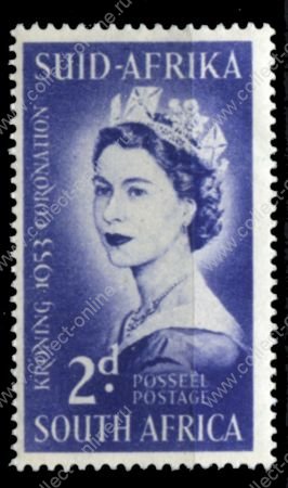 Южная Африка 1953 г. Gb# 143a • Коронация Елизаветы II • 2d. • MNH OG XF