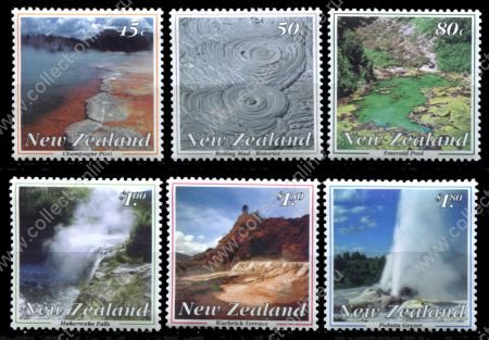 Новая Зеландия 1993 г. SC# 1155-60 • 45 c. - 1.80$ • Термальные источники • MNH OG XF • полн. серия ( кат.- $10 )