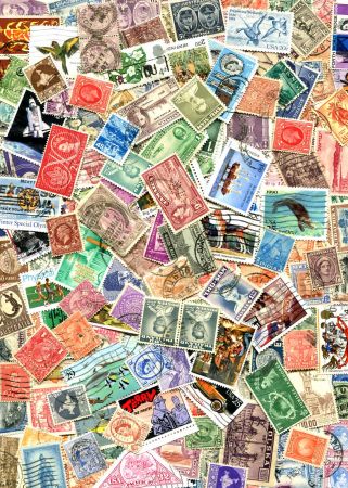 Иностранные марки • 100 разных марок • Used F-VF • микс № 1