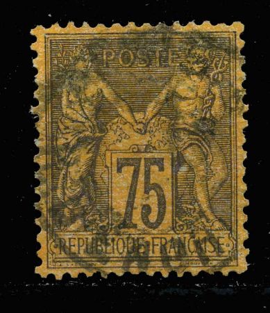 Франция 1877-1890 гг. SC# 102 • 75 с. • Мир и торговля • стандарт • Used VF ( кат. - $35 )