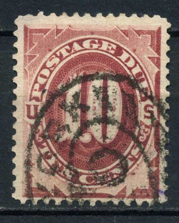 США 1891 г. • SC# J26 • 10 c. • служебный выпуск • Used VF ( кат.- $ 30 )