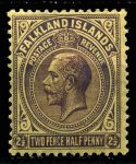 Фолклендские о-ва 1921-1928 гг. • Gb# 77 • 2½ d. Георг V • стандарт • MH OG VF (кат.- £5)