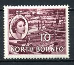 Северное Борнео 1954-1959 гг. • Gb# 378 • 10 c. • Елизавета II основной выпуск • сплав древесины • MNH OG VF 