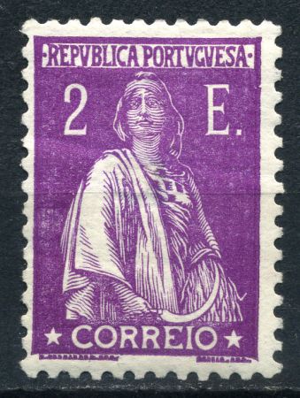 Португалия 1912-1931 гг. • SC# 291 • 2 e. • Церера • стандарт • MH OG VF ( кат.- $20 )