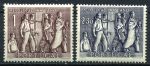 Португалия 1951 г. • Mi# 768-9 • 1 и 2.30 e. • 25-я годовщина Революции • полн. серия • MNH OG VF ( кат. - €18 )