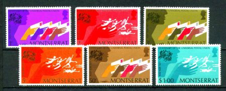 Монтсеррат 1974 г. • SC# 306-11 • 1 c. - $1 • 100-летие Всемирного Почтового Союза(UPU) • MNH OG XF • полн. серия