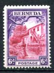 Бермуды 1936-1947 гг. • Gb# 104 • 6 d. • Георг V • основной выпуск • дом садовника • MNH OG VF