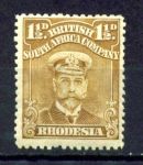 Родезия 1913-1922 гг. • Gb# 198 • 1½ d. • выпуск "Адмирал" • перф. - 14 • стандарт • MH OG VF ( кат. - £7 )