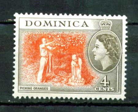 ДОМИНИКА 1954-62г. GB# 145 / 4c. MNH OG