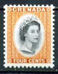 ГРЕНАДА 1953-9гг. GB# 196 / 4с. MNH OG VF