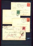 США • XIX-XX век • Коллекция 33 старинных конверта с марками • Used F-VF