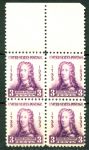 США 1933г. SC# 726 / 3c. MNH OG VF кв. блок