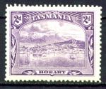 Австралия • Тасмания 1902-1904 гг. • Gb# 239 • 2 d. • Виды и достопримечательности • корабли в бухте Хобарт • MH OG VF ( кат.- £14 )