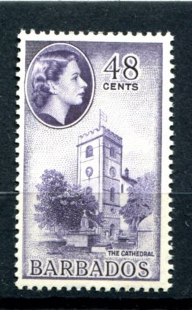 Барбадос 1964-1965 гг. • Gb# 317 • 48 c. • Елизавета II • основной выпуск • собор св. Михаила • MNH OG VF ( кат.- £5 )