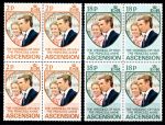 Асенсьон 1973г. SC# 177-8 / СВАДЬБА ПРИНЦЕССЫ АННЫ MNH OG VF кв. блоки