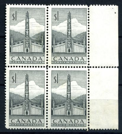 Канада 1953 г. • SC# 321 • $1. • Нефтяная промышленность • MNH OG XF • кв. блок ( кат.- $25+ )