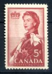 Канада 1959 г. • Sc# 386 • 5 c. • Елизавета II (парадный портрет) • MNH OG XF