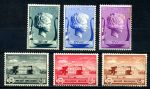 БЕЛЬГИЯ 1940г. SC# B 273-8 MNH OG F-VF / АРХИТЕКТУРА