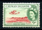 Каймановы о-ва 1953-1962 гг. • Gb# 157 • 9 d. • Елизавета II 1-й осн. выпуск • гидроплан над бухтой • MNH OG VF ( кат. - £8 )