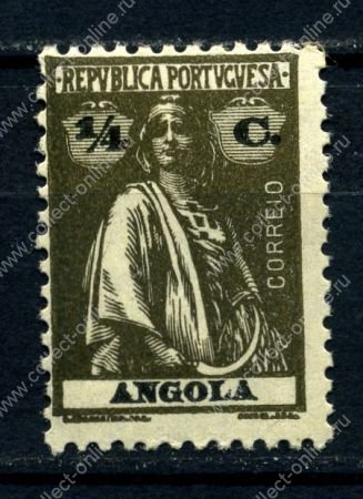 Ангола 1914 г. • Sc# 118 • ¼ c. • Церера • стандарт • MNH OG VF
