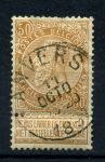Бельгия 1893-1900 гг. • Sc# 70 • 50 c. • Король Леопольд II • стандарт • Used VF