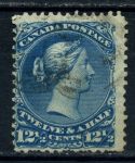 Канада 1868-1876 гг. • Sc# 28 • 12½ c. • королева Виктория • Used F-VF ( кат.- $150 )
