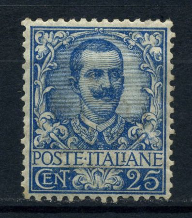 Италия 1901-1926 гг. • SC# 81 • 25 с. • Виктор Эммануил III • стандарт • MH OG VF • ( кат.- $250 )