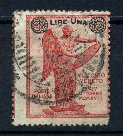 Италия 1924 г. • SC# 172 (Mi# 202 ) • 1 L. на 10 с. • надпечатка нов. номинала • Used VF ( кат.- $210 )