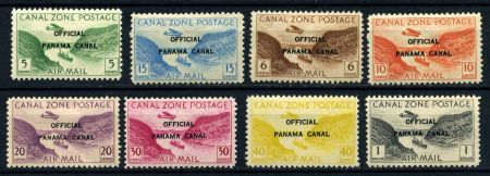 ПАНАМСКИЙ КАНАЛ 1941г. SC# CO1-7 / MLH OG VF / КОРАБЛИ АВИАЦИЯ