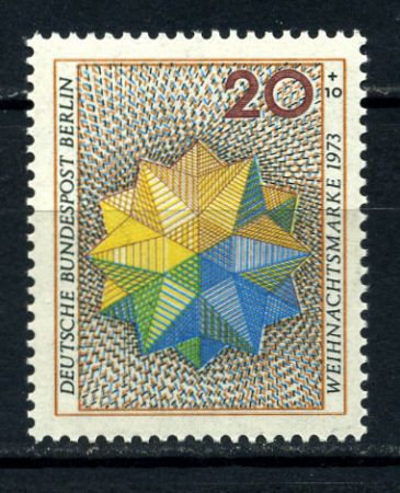 ЗАП. БЕРЛИН 1973г. MI# 463 / ОРНАМЕНТ MNH OG VF / СКАЗКИ