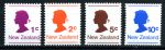 Новая Зеландия 1978 г. • SC# 651-4 • 1 - 10 c. • Елизавета II • профиль королевы • из рулона • стандарт • MNH OG XF • полн. серия