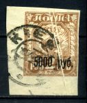 РСФСР 1922 г. • Сол# 15 • 5000 на 2 руб. • надп. нового номинала • разновидность "аккордеон"! • стандарт • Used VF ®