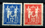 ГДР 1949 г. • Mi# 243-4 • 12 и 30 pf. • Международная почтовая конференция • полн. серия • MH OG VF
