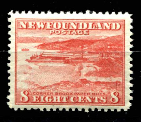 Ньюфаундленд 1941-1944 гг. • Gb# 282 • 8 c. • основной выпуск • бумажная фабрика • MNH OG VF ( кат.- £ 2,25 )