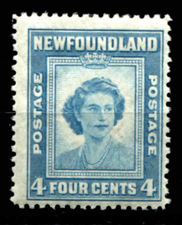 Ньюфаундленд 1947 г. • Gb# 293 • 4 c. • 21-летие принцессы Елизаветы • MH OG VF