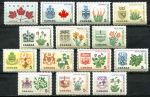 Канада 1964-1966 гг. • SC# 417-29A • 5 c.(14) • Гербы провинций и цветы • полн. серия • MNH OG VF ( кат. -$4 )