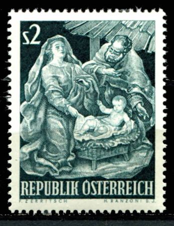 АВСТРИЯ 1963г. SC# 718 / 2s. MNH OG VF / РЕЛИГИЯ