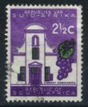 Южная Африка 1961-1963 гг. • Gb# 202 • 2 ½ c. • осн. выпуск • винодельня Грут (Констанция) • вырезка • Used F-VF
