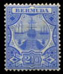 Бермуды 1906-1910 гг. • Gb# 41 • 2½ d. • парусники у сухого дока • стандарт • MNH!! OG VF ( кат. - £30 )
