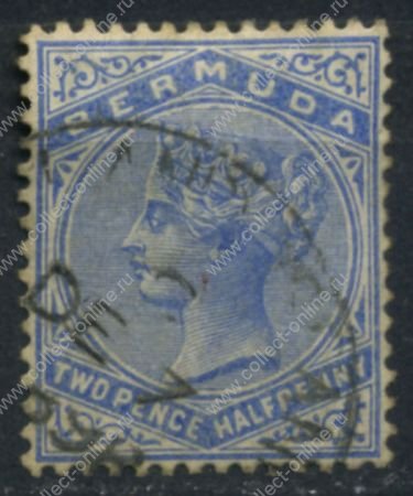 Бермуды 1883-1904 гг. • Gb# 27b • 2½ d. • Виктория • стандарт • Used VF