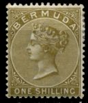 Бермуды 1893-1904 гг. • Gb# 29b • 1 s. • Виктория • стандарт • MH OG VF ( кат. - £15 )