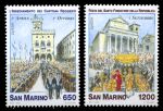 Сан-Марино 1998 г. • Sc# 1415-16 • 650 - 1200 L. • Европейские фестивали • полн. серия • MNH OG VF