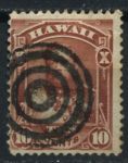 Гаваи 1883-1886 гг. • SC# 44 • 10 c. • король Давид Калакауа • Used XF