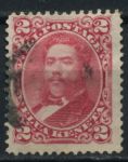 Гаваи 1883-1886 гг. • SC# 43 • 2 c. • король Давид Калакауа • Used VF